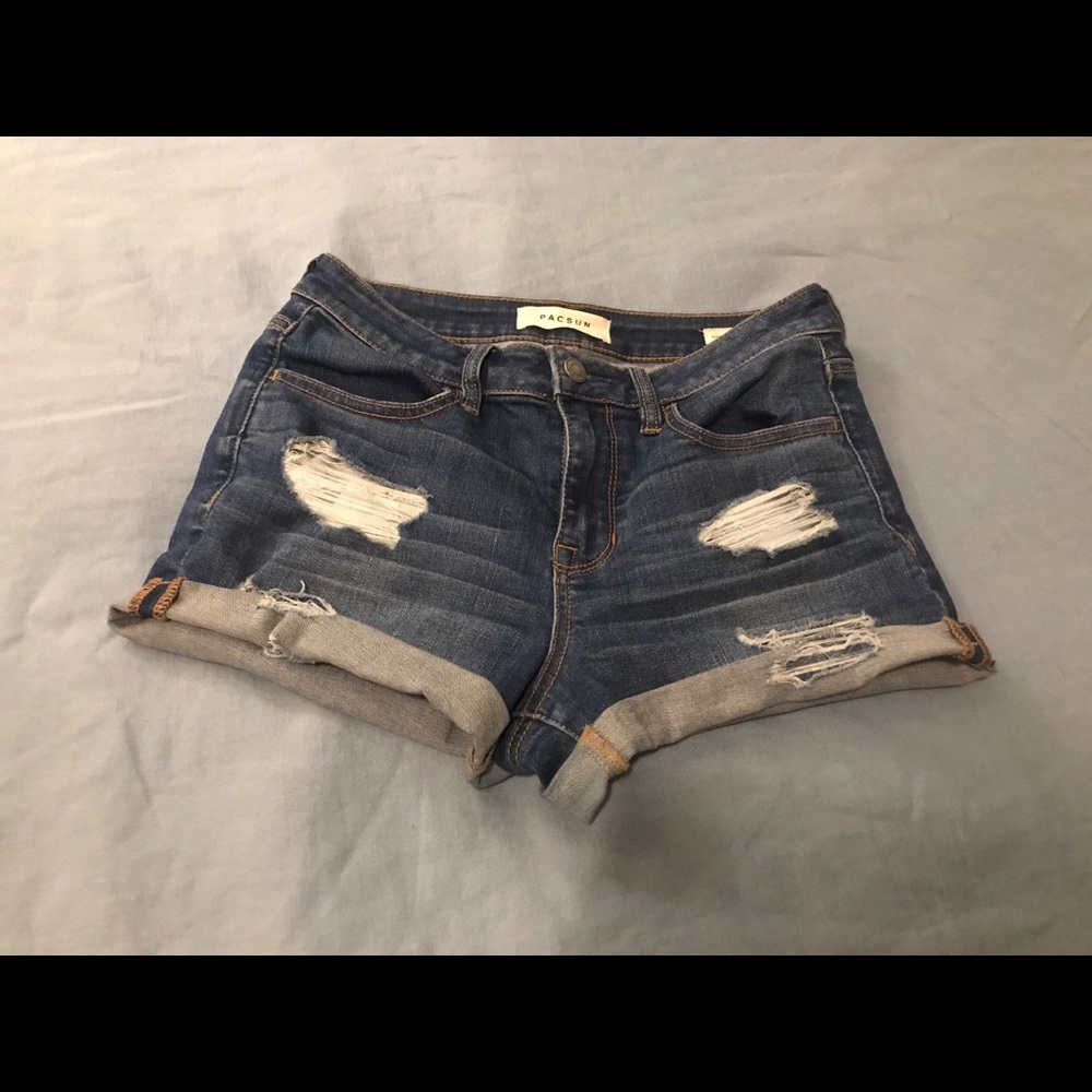Pacsun Distressed Jean Shorts